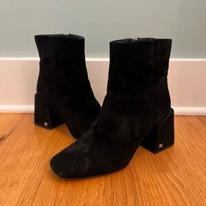 Sam Edelman Black Suede Daruby Booties